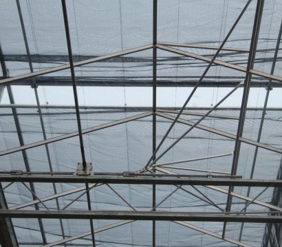 Solar panel greenhouse